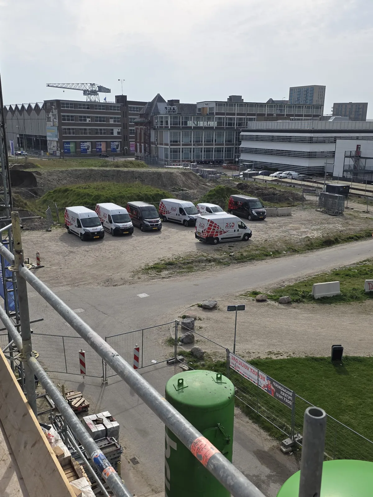 Het wagenpark van R&D Bouwgroep